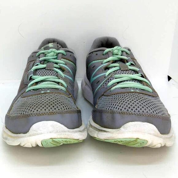 Under Armour Thrill 2 Women's Gray w/Aqua Green Accents Running Shoes - Size 8.5 - Picture 2 of 6